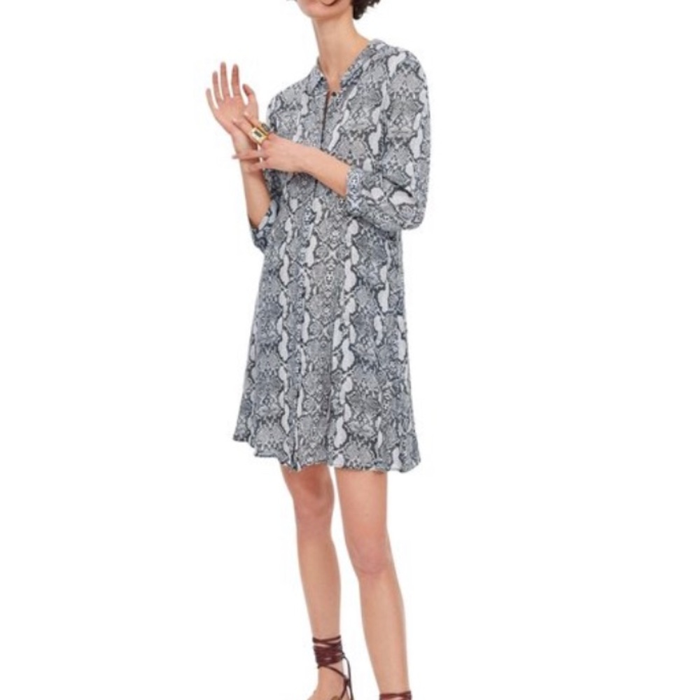 ZARA SNAKESKIN PRINT DRESS